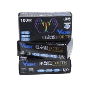 Viking® Black Forte™ Nitrile Disposable Gloves